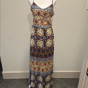 Mlle Gabrielle Purple Red Maxi Sundress